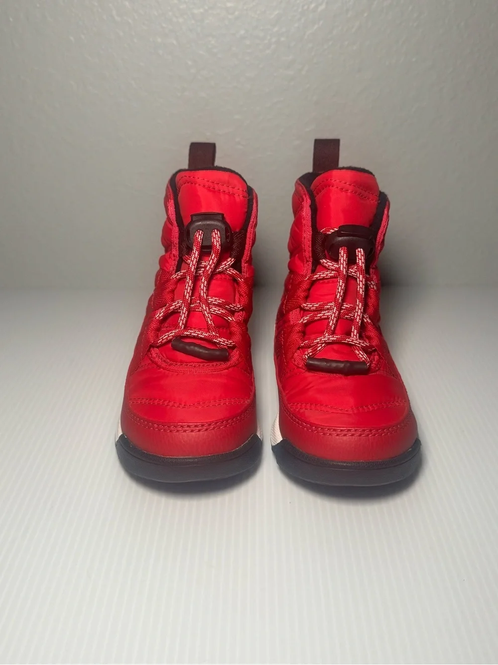 Sorel Girls Whitney 2 Waterproof Red Winter Boots with Pull Loop